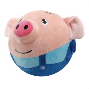 USB cochon bleu -Jouet &Eacute;lectronique Interactif En Peluche Pour Chien Boule De Saut Rebondissante Chien Parl