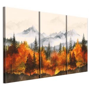 Tableau Decoration Murale - LUMASOUL - 5-3-8-0-2-2-10-3 - Moderne Motif - 3 parties - Multicolore - 90x60 cm