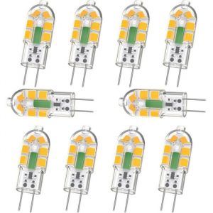 Ampoule LED G4 - 2W 200LM - Blanc Chaud 3000K - Non Dimmable - Lot de 10