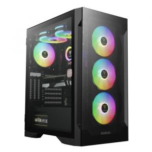 Bo&icirc;tier PC - GAMDIAS - Vision 7022 - Noir - Panneau en verre - Refroidissement optimal