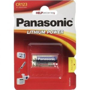 Piles photo lithium pour Piles et chargeurs Panasonic Cr123 cr123a dl123a blister 1 pile type cr123 cr123a dli23 el123ap