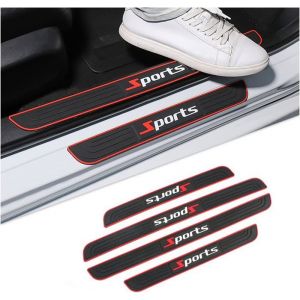 4 Pi&egrave;ces Protection Seuil Porti&egrave;re Protection Seuil Porte De Voiture Auto Universel Autocollant De Seuil Porte Voiture