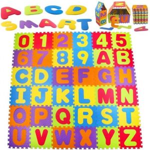 Tapis PUZZLE en Mousse pour B&eacute;b&eacute; et Enfant - STILLCOOL - Alphabet et Chiffres - Jeu &eacute;ducatif