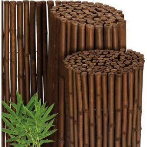 Sol Royal Premium Brise Vue Bambou 140x250cm B23 Brun – Tiges Bambou Haute Qualité Ø2-3 cm Clôture Bambou résistante aux