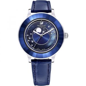 Montre - SWAROVSKI - Octea Lux - Cuir véritable bleu - Étanche 50m - Quartz Swiss Made