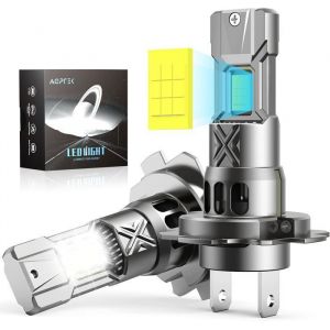 Ampoules H7 26000LM100W Phare Moto Halogène Remplacement 6000K Blanc Lampe Voiture Pas de Polarité pour Rechange Lampes Xénon