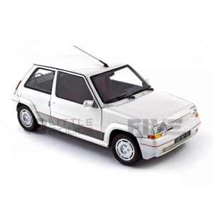 Voiture Miniature de Collection - NOREV - RENAULT 5 GT Turbo - Phase 1 - Blanc Perle - 1/18