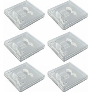 6 boîtiers transparents pour clés USB
