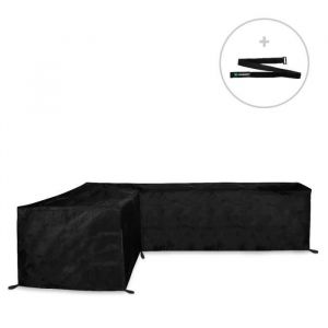 Housse pour canapé d’angle de jardin - 250x250x90 H: 70cm - Imperméable et résistante aux UV à la gèle et les ternissements