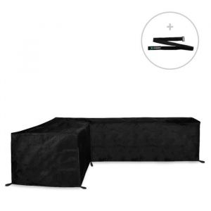 Housse pour canapé d’angle de jardin - 250x250x90 H: 70cm -  Imperméable et résistante aux UV, à la gèle et les ternissements