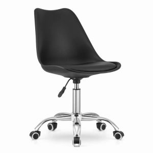 Chaise de Bureau Pivotante ALBA - Confort et Élégance  Hauteur Réglable  Coloris Noir