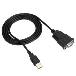 Fdit C&acirc;ble USB 2.0 vers RS232 C&acirc;ble de Port S&eacute;rie USB 2.0 &agrave; RS232 Convertisseur DB9 C&acirc;ble de Connecteur Femelle Universel 15m