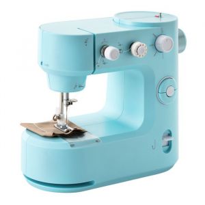 Machine à Coudre Domestique - OUKANING - Machine à Coudre Portable - Bleu - Mini Machine à Coudre - 2 Vitesses - DC6V