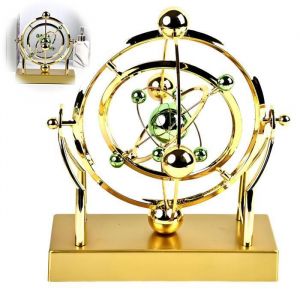 Pendule &agrave; mouvement perp&eacute;tuel en orbite c&eacute;leste pendule &agrave; mouvement cosmique d&eacute;coration de bureau orbital rotatif astronomique