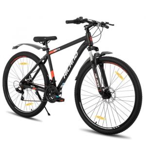 VTT - HILAND - Roues à rayons - 21 vitesses - Cadre aluminium - Roues 29 pouces - Freins à disque - VTT homme et femme - Noir