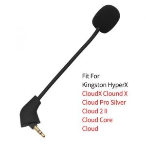 Microphone pour Kingston HyperX Cloud  Cloud X  Cloud II Casque Gaming pour PS4 XBox Nintendo Switch Computer PC Réduction du Br