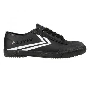 Chaussure athlétique FEIYUE Fe Lo 1920 - Noir - Cuir - Lacets - Adulte - Plat - Mixte