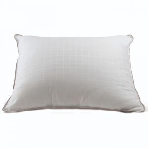 Oreiller Microduv Fjord Ferme satin&eacute;e &agrave; carreaux Lestra - Oreiller 50 x 70 cm