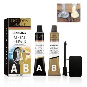 Soudure &agrave; Froid MetalSoudure Magique ColleP&acirc;te de R&eacute;paration en M&eacute;talColle AB Haut Temp&eacute;ratureColle Puissante pour R&eacute;parer