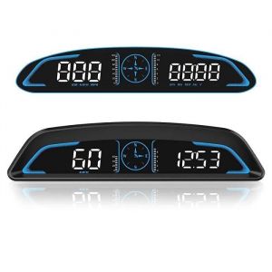 55 Compteur de Vitesse HUD pour Voiture avec GPSnumérique universel affichage de vitesse au pare-brise KMH/MPH pour tout