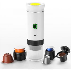 Machine &agrave; caf&eacute; cafeti&egrave;re portable pour les voyages machine &agrave; caf&eacute; expresso portable &eacute;lectrique sans fil pour voiture et maison