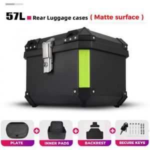 Top case moto 57L pour valise arrière étanche avec serrure rembourrage intérieur & support – Adapté BMW GS 1200/1250 ADV