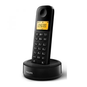 T&eacute;l&eacute;phone Sans Fil - PHILIPS - D1601B/01 - 16 - 300 mAh - Noir