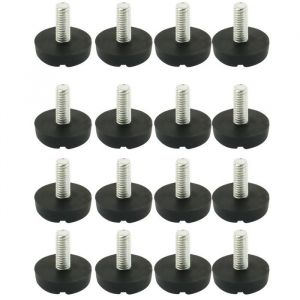 Patins pour meubles SOURCING MAP 20pcs Pieds de nivellement R&eacute;glable Patin Jambe Pied de Table Chaise Plancher 6mmx23mmx28mm