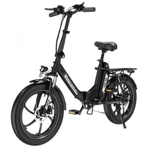 RCB Vélo Électrique 20 VTT Fat Bike Adulte Pliable - Batterie 36V/15.6Ah - 7 Vitesses - APP - RK6 Noir