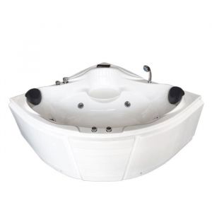 BAIGNOIRE MASSANTE ANGLE Model Las Vegas 150 x 150 cm BALNEO BAIN TOURBILLON JACUZZI Jets dorsaux whirlpool spa!