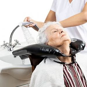 Plateau Portable Bac a shampoing domicile Bac Pour Laver les Cheveux Bassin Gonflable pour Laver Les Cheveux Bassin de lit[~2]