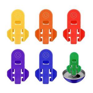Lot de 6 ouvre-boîtes manuels faciles colorés pour canettes de soda et bière outil douverture de canette en plastique pour coca