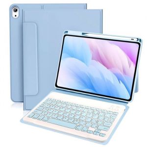 Coque Clavier pour iPad 10&Egrave;me G&eacute;n&eacute;ration AZERTY Fran&ccedil;ais Clavier Intelligent et Insert Crayon pour iPad 10 Horizontal Vertical