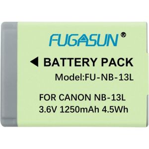 1 pcs 1250 mAh NB-13L NB13L Batterie pour Canon G5X / G5X Mark II / G7X / G7X Mark II / G7 X Mark III G9X SX620 HS SX720 HS Camera