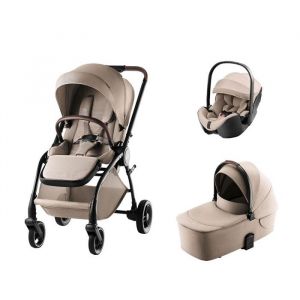BRITAX R&Ouml;MER - Poussette Trio Rio + Baby-safe Pro + Nacelle Rio Style Teak