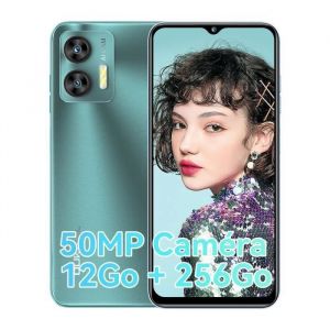 OUKITEL C35 Smartphone Téléphone Portable 12Go + 256Go Écran HD+ 6.56 Caméra 50MP+8MP 5150mAh Android 13 GPS Dual SIM 4G - Vert