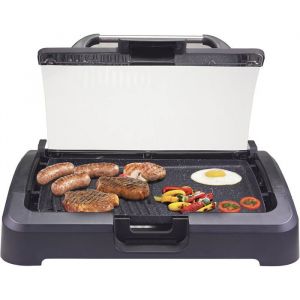 90.871 Barbecue Electrique Avec Couvercle - Grille Barbecue Antiadh&eacute;sives Amovibles Des Grills 2200 W[GA573]
