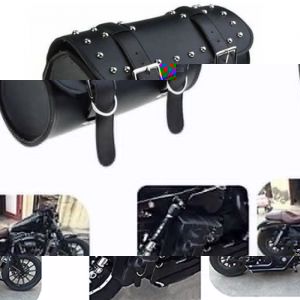 Sacoche moto - Harley Davidson - Tonneau - Cuir - 31x13 cm - Universelle
