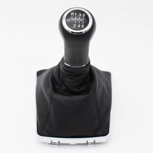 Lot de Pommeau Levier De Vitesse À 6 Vitesse avec Couvre-Soufflet Pour Opel-Vauxhall Astra H 2005-2009