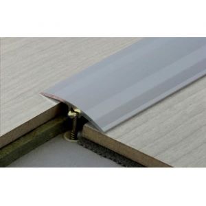 DINAC - Barre de seuil à fixation invisible multi-niveaux en alu anodisé naturel strié 093m x 41mm - 7136020