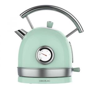Cecotec Bouilloire &eacute;lectrique ThermoSense 420 Light Green. Capacit&eacute; de 18 litres 2200 W compteur de temp&eacute;rature base 360&deg;