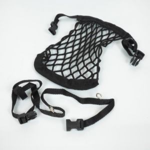 Filet à casque élastique noir araignée à bagages Joubert pour moto scooter 17x22cm - Noir - Joubert
