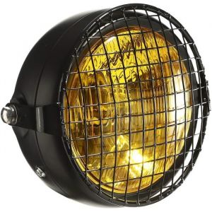 NetBoat Moto Phare Salut/Lo 6 1/2Universel Noir Universel intégrant Les phares Grill Bobber Chopper Custom ect (C)