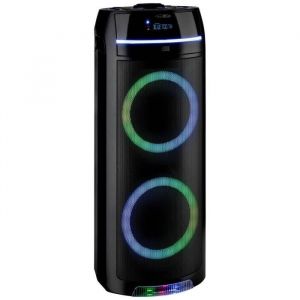 Enceinte Bluetooth - REFLEXION - Haut-parleur mobile - USB AUX - Lecteur de CD - Noir