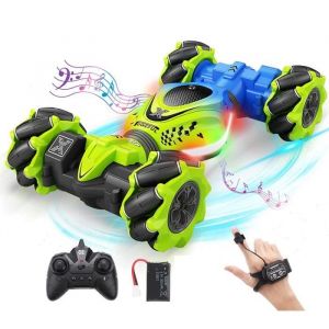 Voiture Télécommandée pour Enfants4WD RC Stunt Car Voiture Télécommande Tout-Terrain360°Rotation RC Auto2.4Ghz Voiture Téléguidée