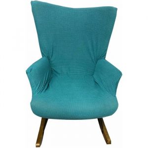 Housse fauteuil &agrave; bascule 1/2 pi&egrave;ces haut dossier allaitement coloris #17 Label