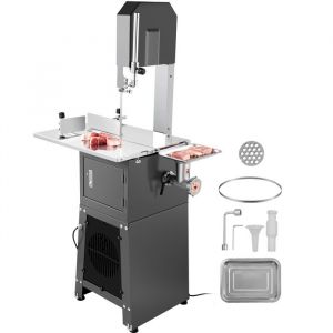 Scie à os de Boucher Électrique Commerciale-VEVOR-850 W-Épaisseur de Coupe de 210 mm pour Supermarché Restaurant
