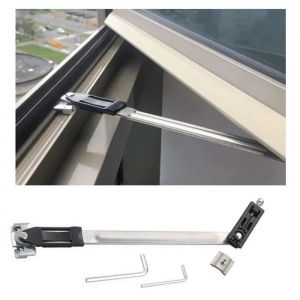 Limiteur de fen&ecirc;tre en acier inoxydable-verrouillage pour fen&ecirc;tre-restricteur fen&ecirc;tre-anti ouverture fen&ecirc;tre-serrure de s&eacute;curit&eacute;
