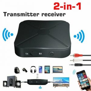 R&eacute;cepteur &eacute;metteur Bluetooth convertisseur audio sans fil Transmetteur r&eacute;cepteur Bluetooth 5.0 2 en 1 adaptateur audio sans
