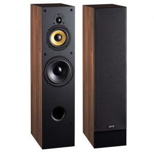 Davis Acoustics Mia 200 Noyer am&eacute;ricain - Colonne 3 Voies/3 Haut-parleurs - Enceinte Vendue &agrave; la Paire